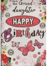 For A Dear Grand-daughter Happy Birthday
